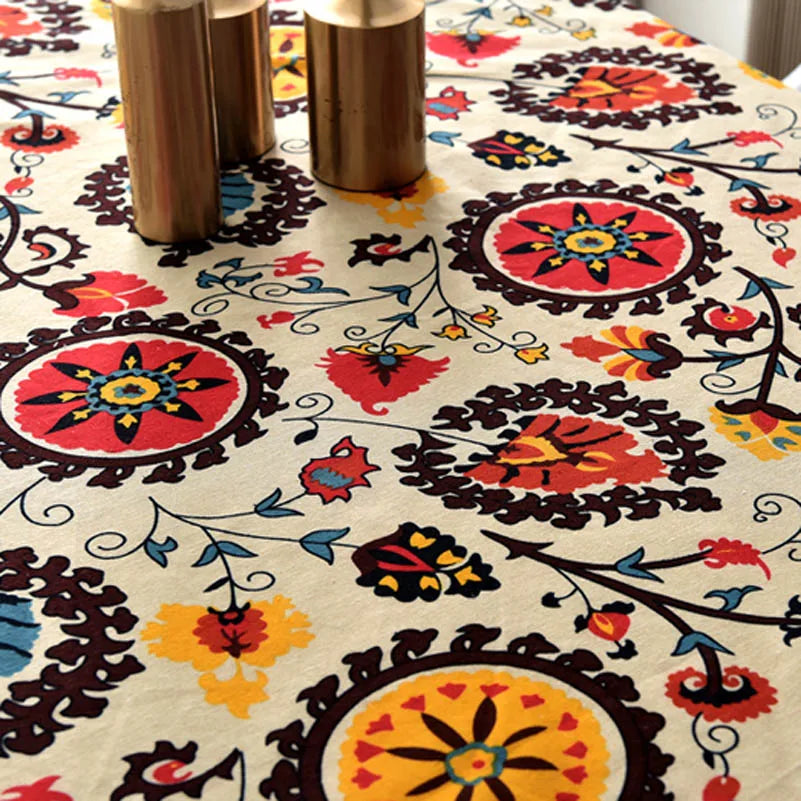Bohemian Stoff Ethnisch Vintage Retro Boho Bedruckte Baumwolle Leinen Wohnkultur Polstertextil