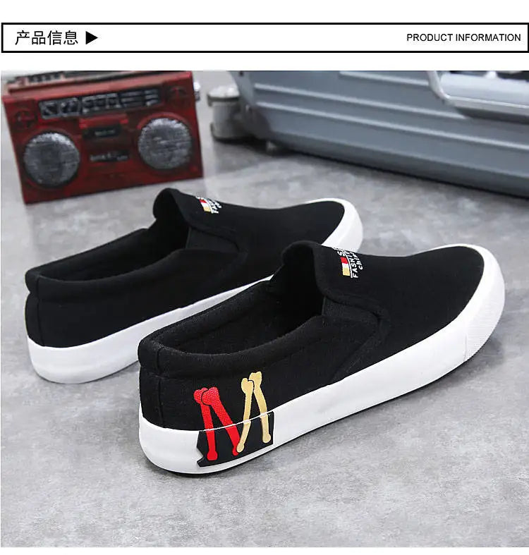 2023 New Canvas Shoes Men Summer Classic Loafers Men Casual Shoes Breathable Lazy Walking Flat Men Shoes Sneakers Plus Size 47 - Sun Studio