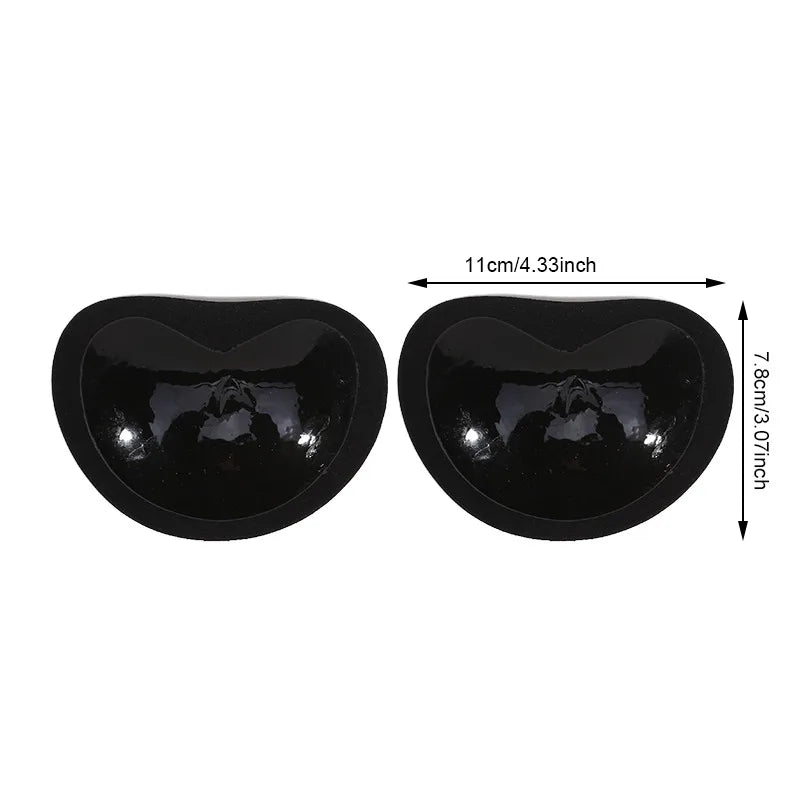 2pcs Silicone Bra Inserts Breast Pads Sticky Push-up Women Bra Cup Thicker Nipple Cover Patch Bikini Inserts for Swimsuit Gifts - Sun Studio