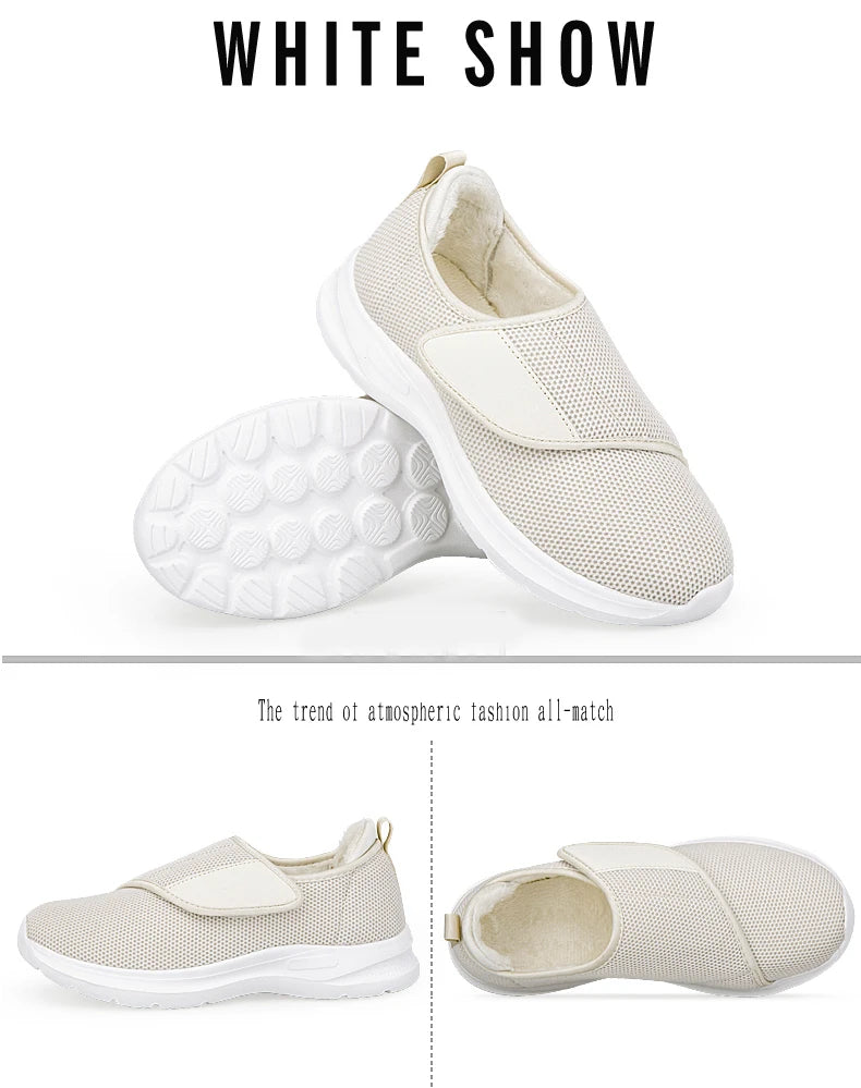 Winter Damen Orthopädie Breite Füße Geschwollene Gehen Freizeit Schuhe Daumen Eversion Anpassung Weich Bequem Diabetiker Herren Schuhe