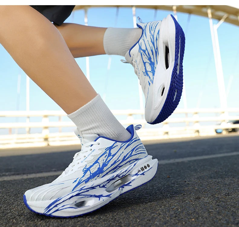Men Sport Shoes Professional Cushioned Carbon Plate Running Shoes Breathable Couple Casual Sneakers Marathon Athletic Footwear - Sun Studio