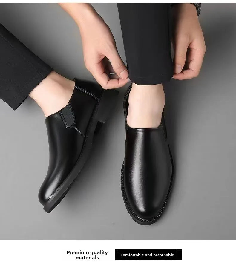 First-Class Military Leather Shoes Casual Business Men's Soft Bottom Shoes All Cowhide Special Offer Clearance Sale - Sun Studio