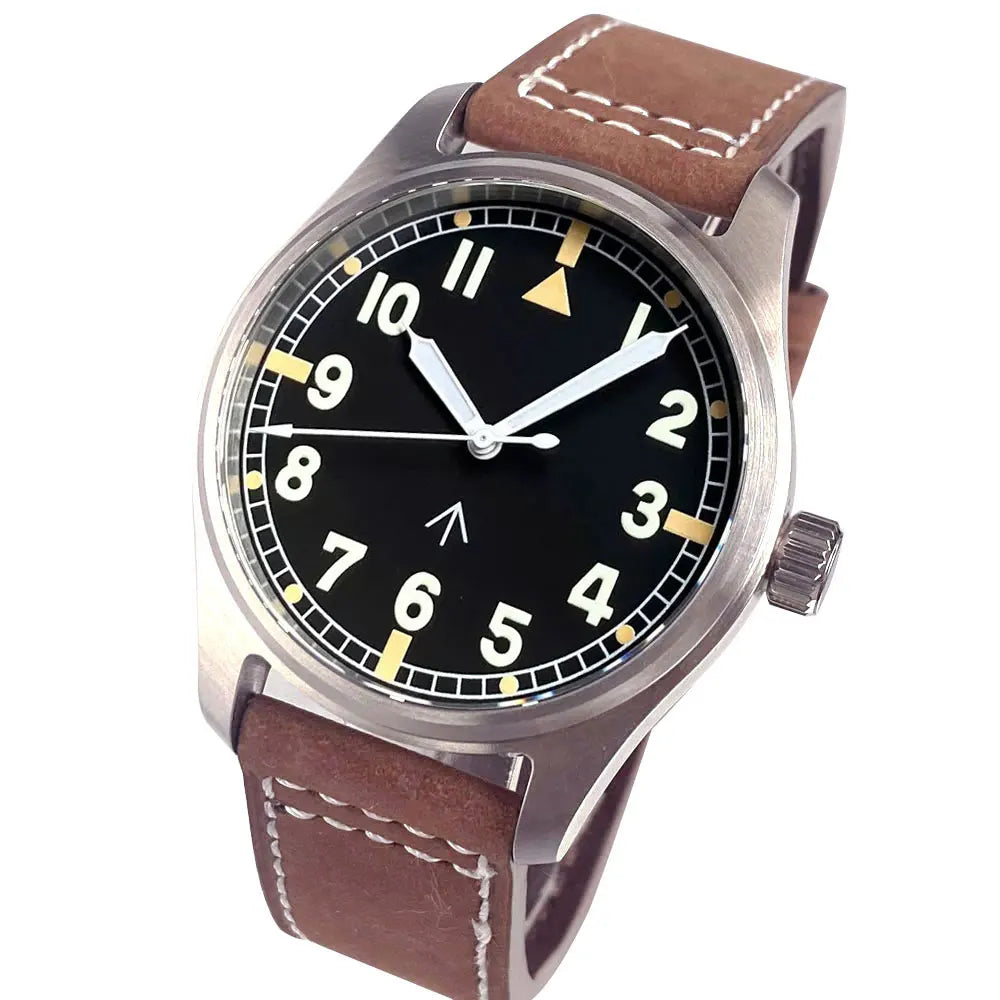 39mm Pilot Aviator Tauchuhr Miyota8215 Automatische Mechanische Uhr für Männer 20BAR Wasserdicht Saphirglas 316L Stahl