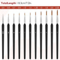 Yutiars Miniature Paint Brushes Drybrush Micro Detail Paint Brush Set, Small Fine Detail Brushes for Acrylic, Watercolor and Oil - Sun Studio
