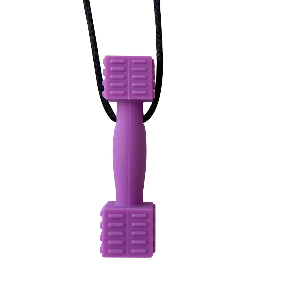 1pcs Silicone Teether Kids Chew Necklace Sensory Chewy Pendant Oral Motor Toys Therapy Tools for Autism ADHD chidren's goods - Sun Studio