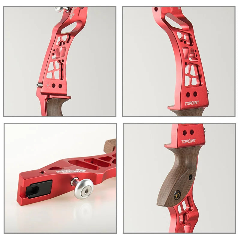 Topoint UNISON 21in/23/25in Recurve bow Riser ILF Aluminum Alloy Bow Handle RH/LH Archery Hunting Competition Professional bow - Sun Studio