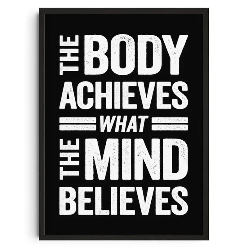 Gym Wandkunst Poster Gym Inspirierendes Poster Home Gym Wanddekoration Gym Slogan Leinwanddruck Dekoratives Gemälde Rahmenlos