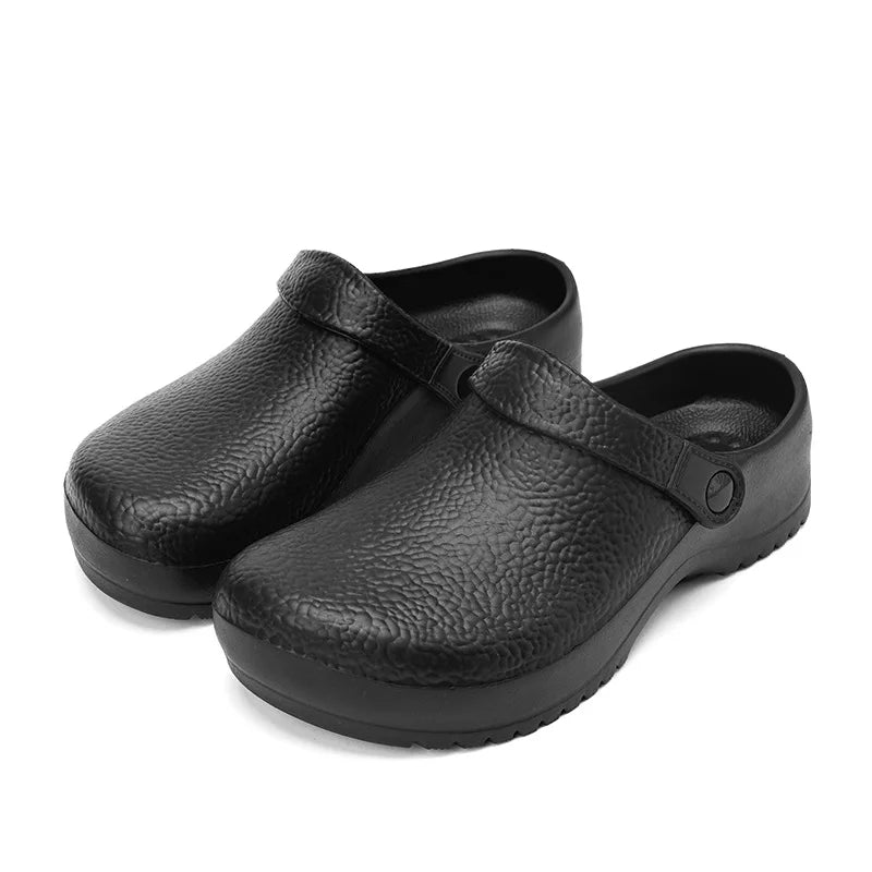 Comwarm Men New Clogs Slippers Non-slip Oil-proof Waterproof and Wear-resistant Work Kitchen Shoes Comfortable EVA Garden Sandal - Sun Studio