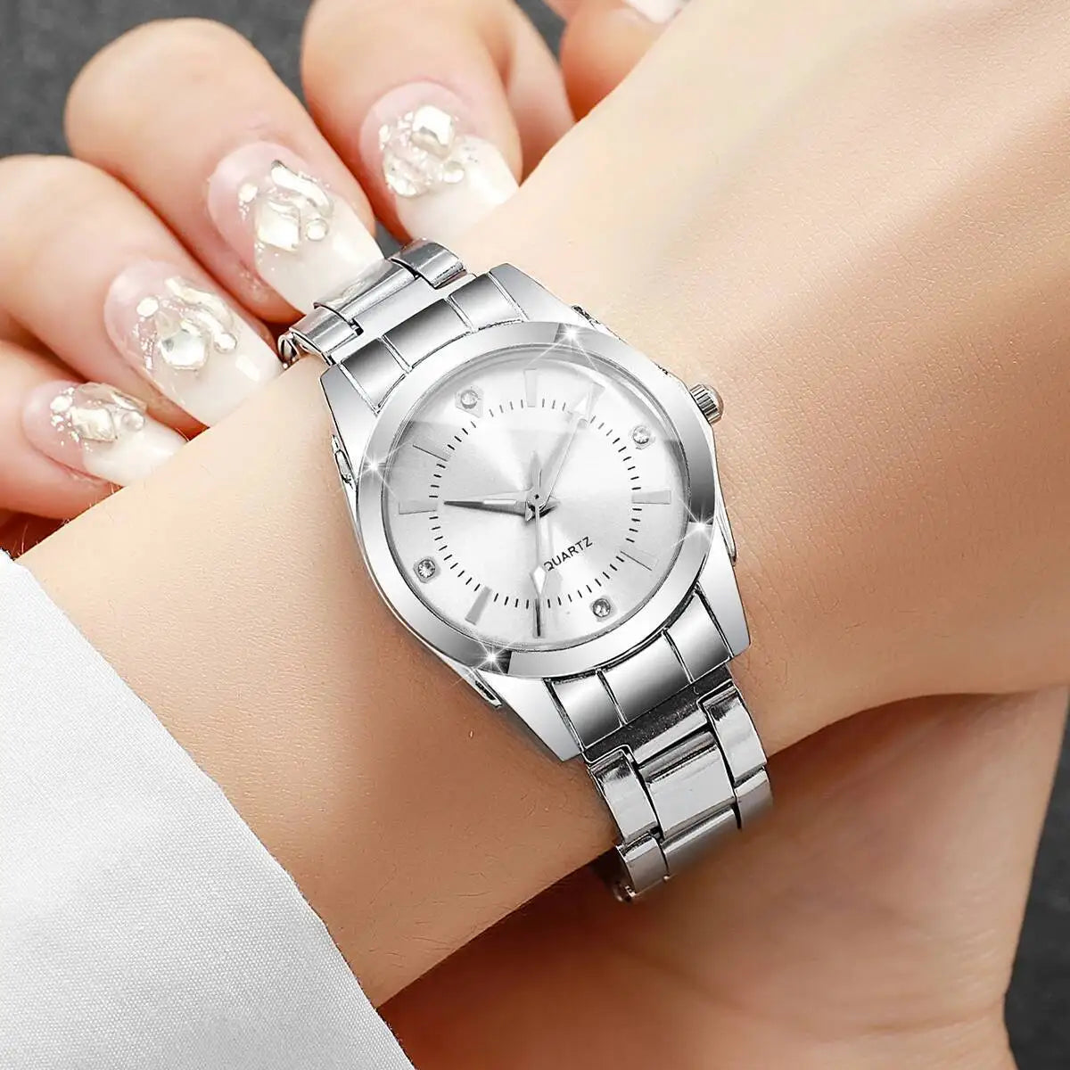 Luxury Rhinestone Women Watches Casual Quartz Wrist Watches For Ladies Clock Reloj Mujer（Without box） - Sun Studio