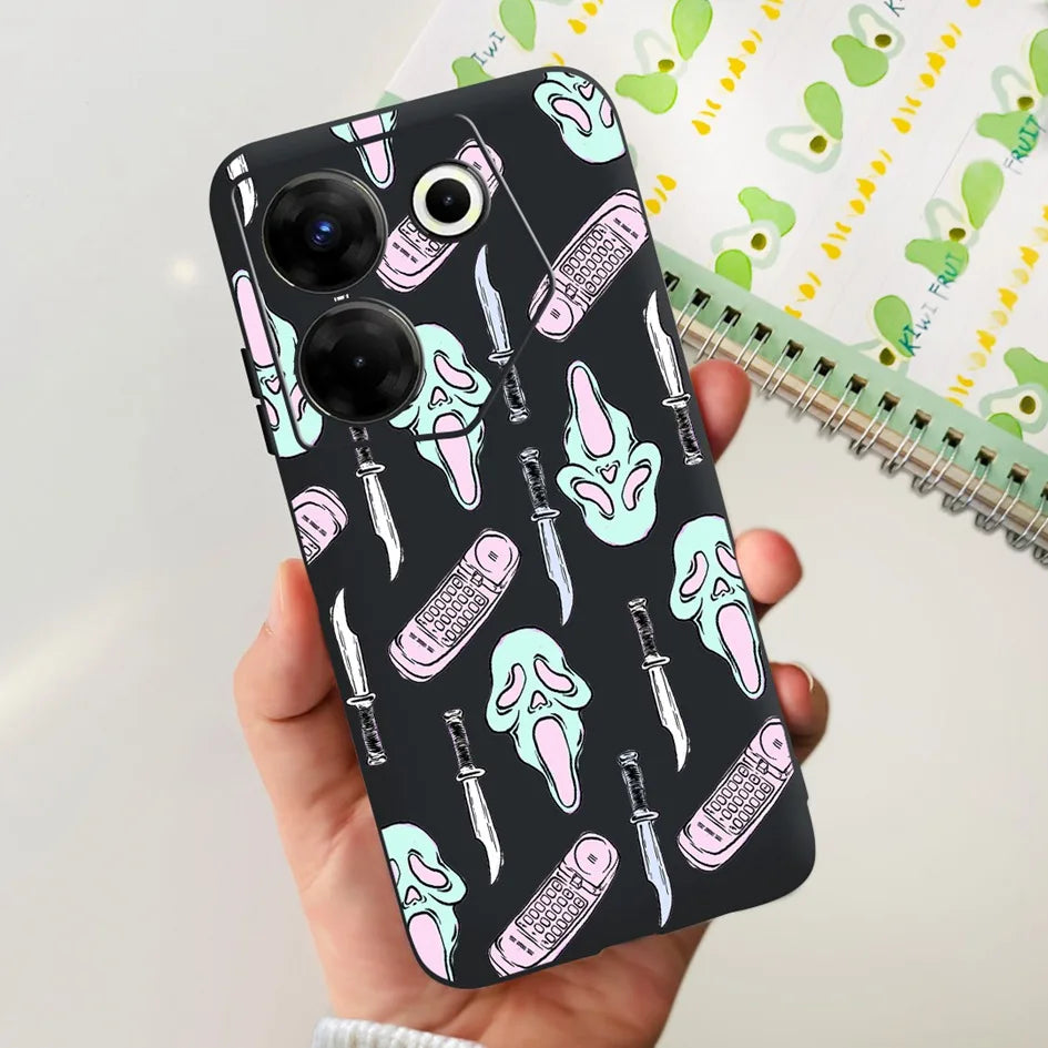 For Tecno Camon 20 Pro 5G Case 2023 Cute Love Heart Football Slim Cover Soft Silicone Funda For Tecno Camon20 Pro 5G CK8n Bumper - Sun Studio