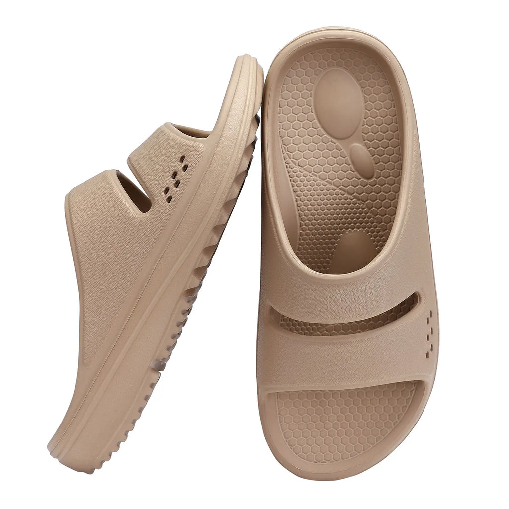 VESANBE Men Recovery Slides Women Arch Support Slides Summer Beach Sandals Light Orthotic Men Sandals Outdoor Breathable Sandals - Sun Studio