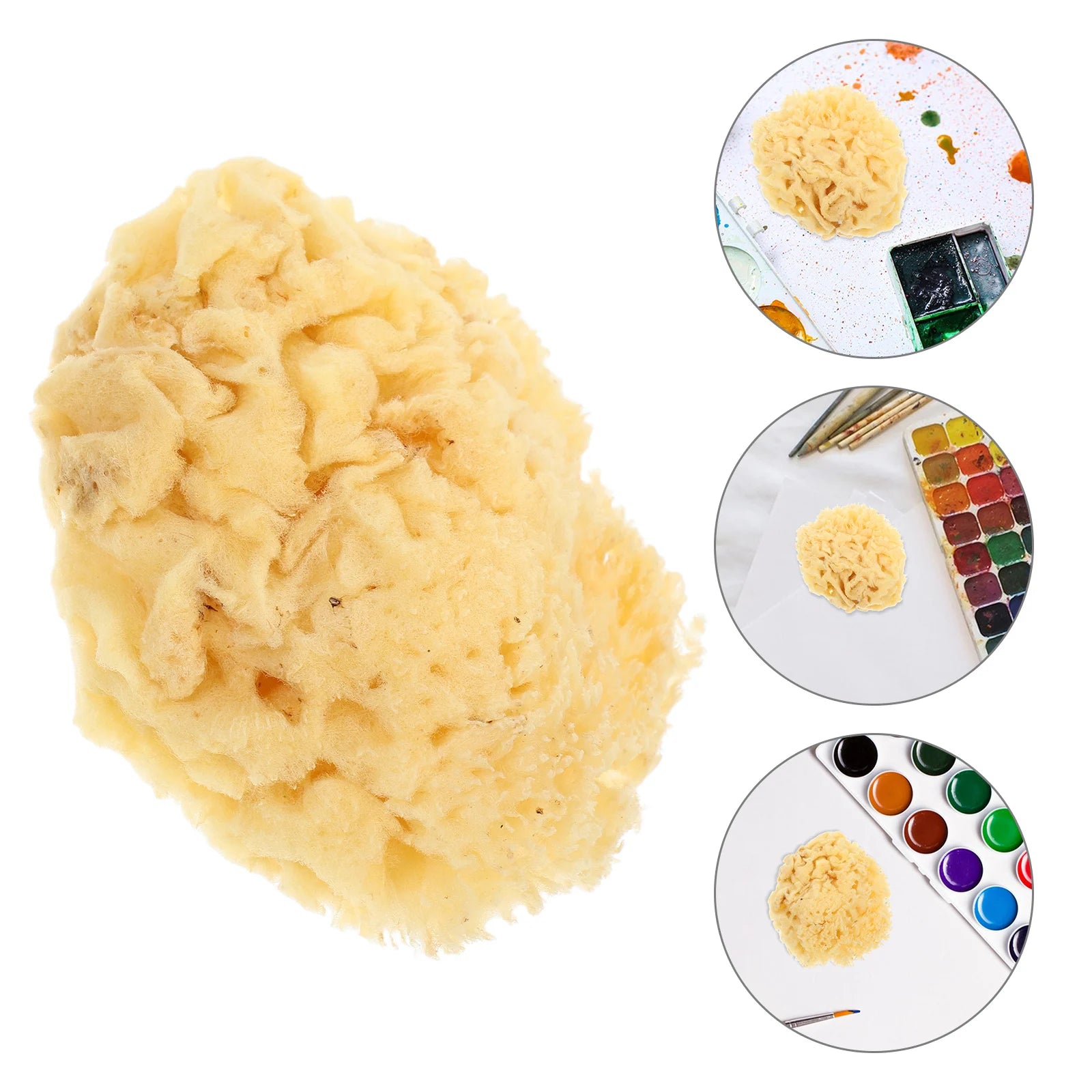 Natural Sea Sponge Painting Tools for Kids Artists Highly Absorbent Durable Sponges Watercolor Acrylic Texture Painting Reusable - Sun Studio