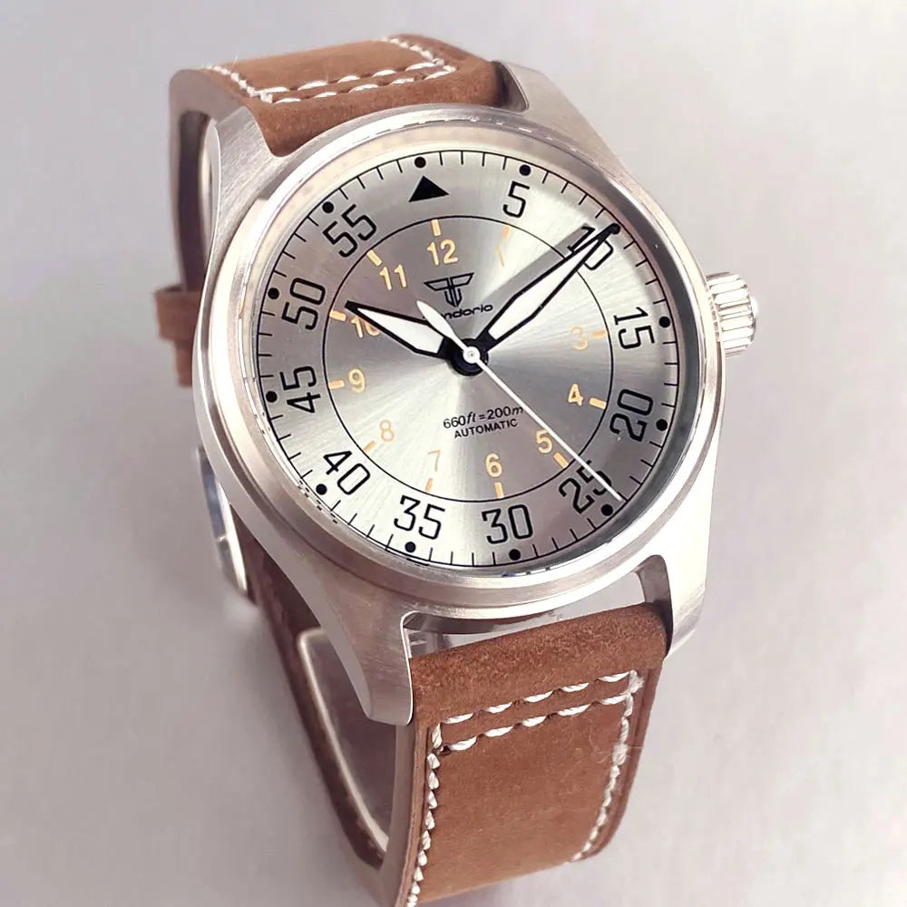 39mm Pilot Aviator Diving Watches Miyota8215 Automatic Mechanical Watch for Men 20BAR Waterproof Sapphire Crystal 316L Steel - Sun Studio