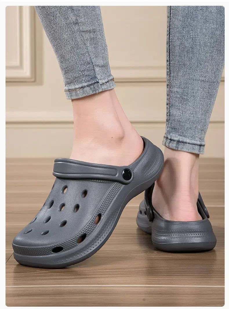 2026Summer Men Clogs Sandals Men's and Women's Leisure Slippers Beach Slides Home Garden Shoes Outdoor Sandals Plus Size46 47 48 - Sun Studio