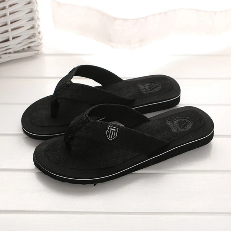 Summer Slippers Men Flip Flops Beach Sandals Non-Slip Casual Flat Shoes 2023 Slippers Indoor House Shoes For Men Outdoor Slides - Sun Studio