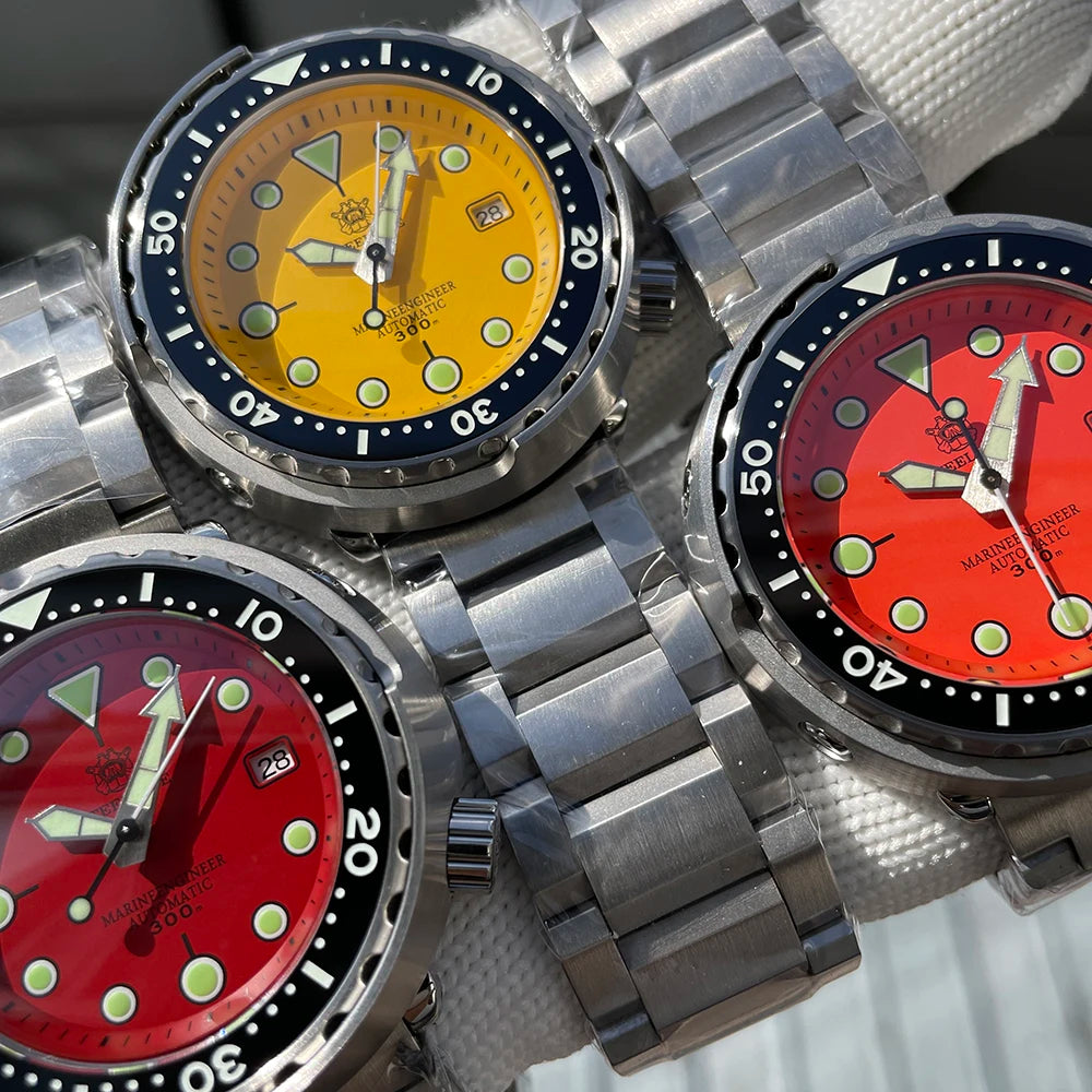 STEELDIVE SD1975 Luxury Automatic Watches Men Dive Watch 30Bar Waterproof Luminous Clock Sapphire Mirror Mechanical Wristwatch - Sun Studio