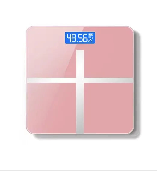 Digital Body Weight Scale – 400 lb/180kg Capacity, LCD Display, Ultra-Wide Platform, with Temp (°F) and USB Charging - Sun Studio