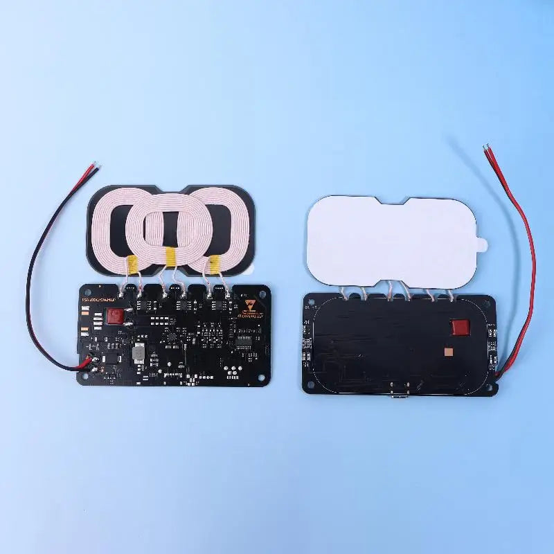 20W High-Capacity Wireless Charger for Car/Home Use; Includes Type-C Interface and 3-Coil DC9-32V Module - Sun Studio