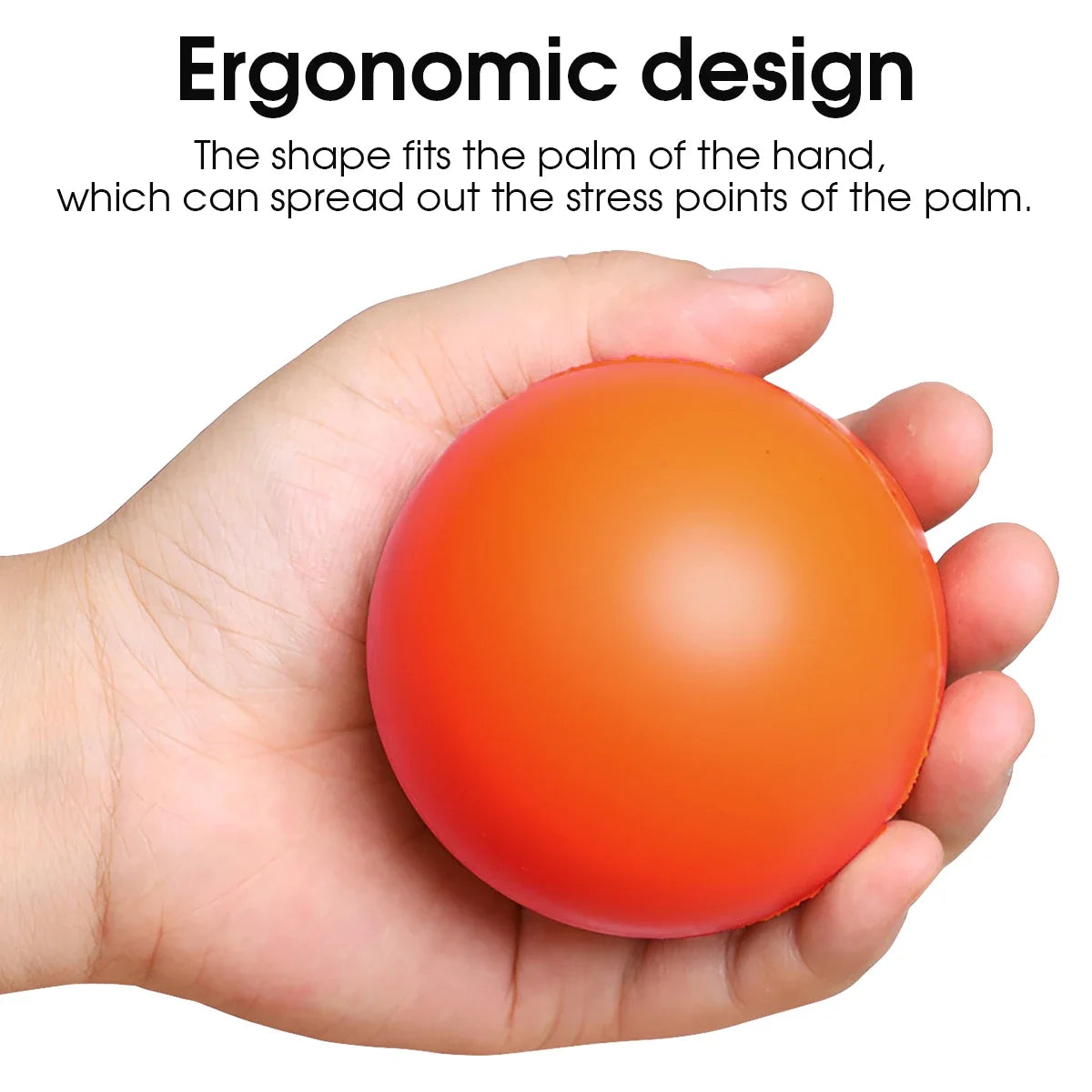 1PC 7cm High Elasticity Grasping Ball Finger Strengthening Grasping Massager Exerciser Ball Squeezing Training Muscle Exerciser - Sun Studio