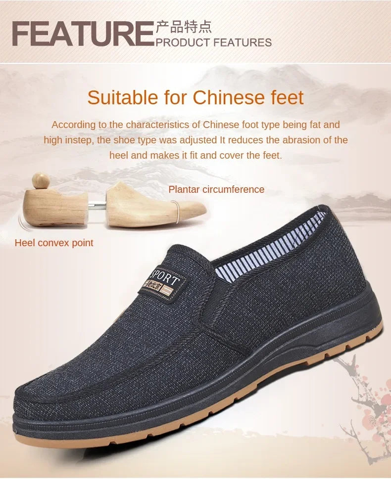 Hot selling men's sports shoes for spring and summer 2025, casual old Beijing walking shoes, breathable men's cloth shoes - Sun Studio
