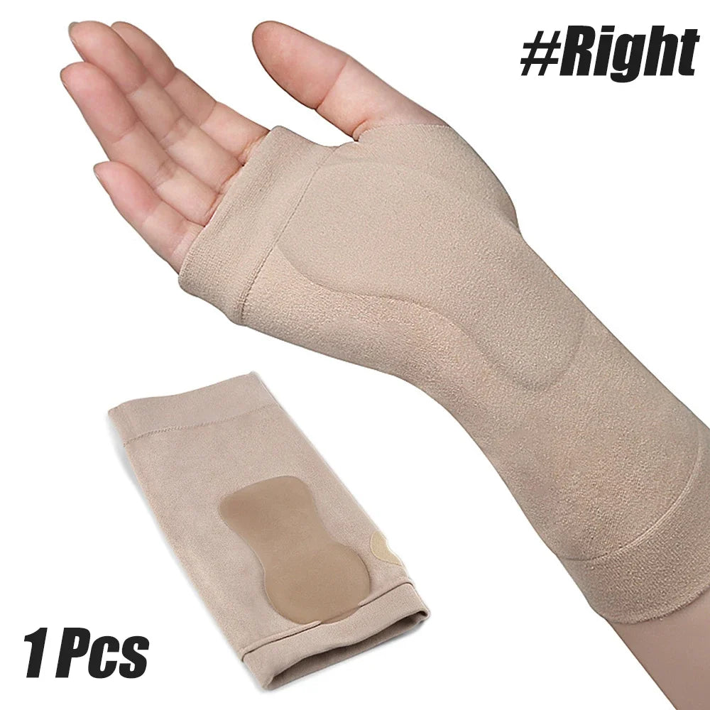 1PCS Wrist Thumb Support Compression Gloves,Wrist Brace Compression Sleeves with Soft Gel Pad for Arthritis,Carpal Tunnel Splint - Sun Studio