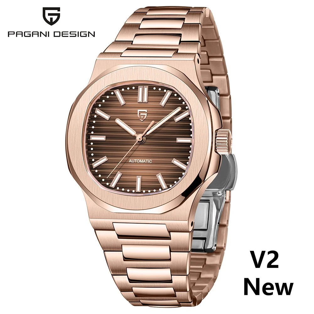 PAGANI DESIGN 2025 Neue Herren Uhren Luxus Automatik Uhr Für Männer Mechanisch 40MM Armbanduhr Edelstahl AR Saphirglas