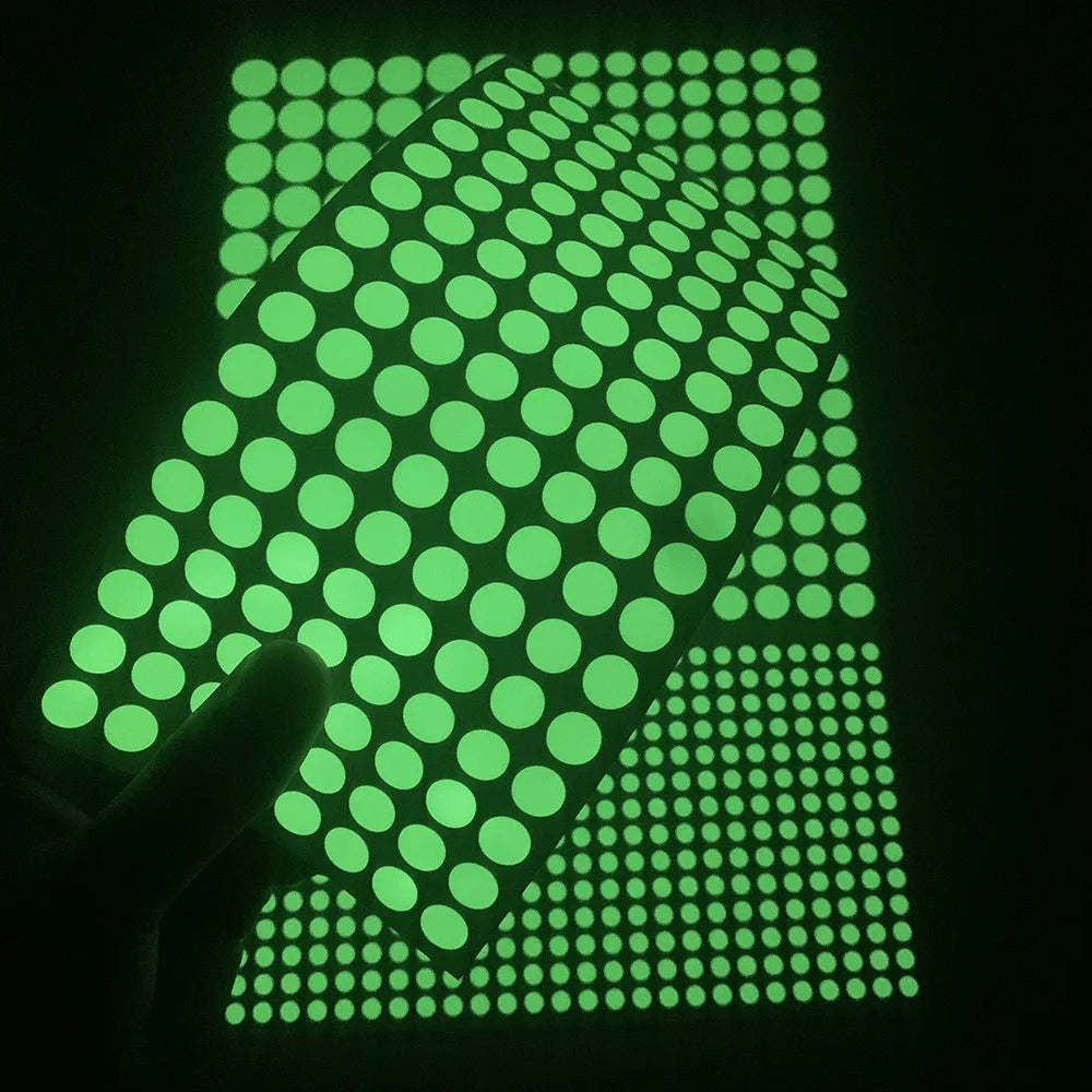 Luminous Round Dot Wall Stickers Kids Room Background Decoration Self-adhesive Decals Bedroom Home Decor Glow In The Dark Mural - Sun Studio