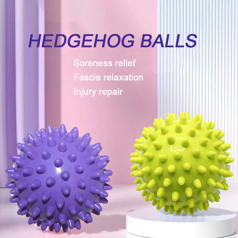 9cm PVC Spiky Massage Yoga Ball Trigger Point Sport Fitness Hand Foot Pain Stress Relief Muscle Relax Unisex Stab Massage Ball - Sun Studio