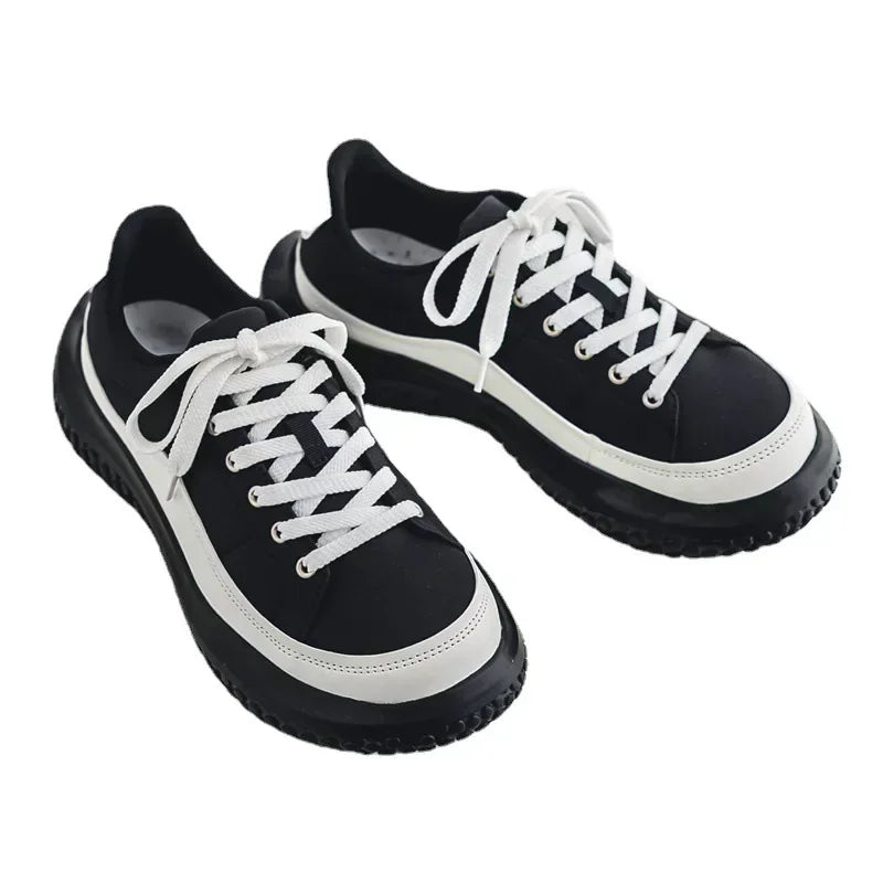 2025 Men Canvas Shoes Casual Shoes Street Fashion Youth Flat Skate Shoes Sneakers Loafers New Summer Breathable Comfortable Wild - Sun Studio