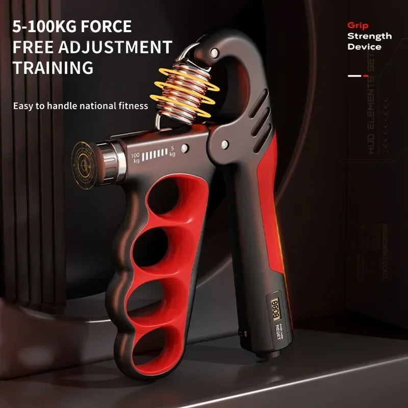 5-100kg Hand Gripper Gym Wrist Expander Hand Strengthener Adjustable Muscle Recovery Fitness Hand Muscle Strength Exercise - Sun Studio