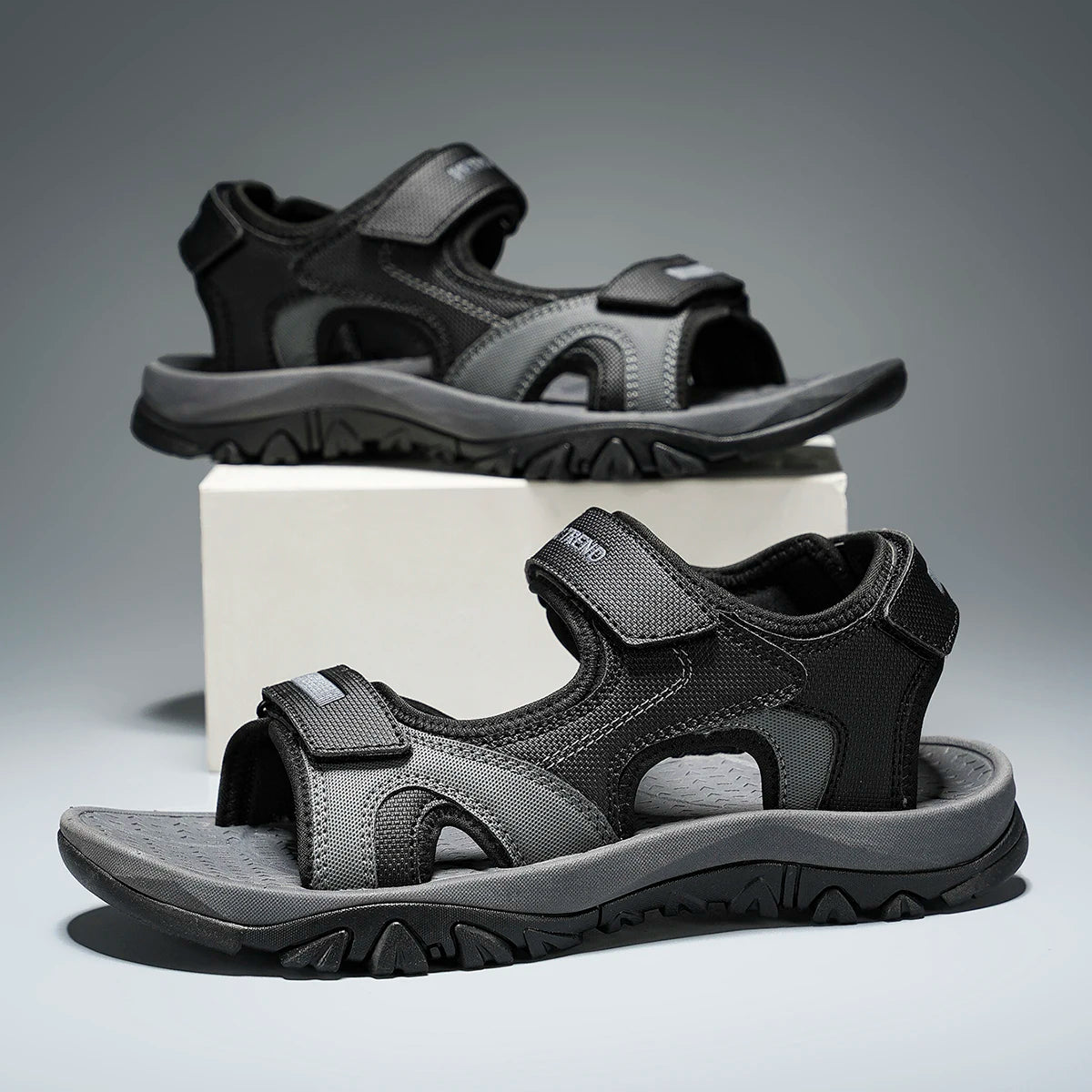 Summer New Sandals Men's Water Beach Breathable Quick Drying Shoes Comfortable Flat Bottom Non slip Sandals Driving Shoes - Sun Studio