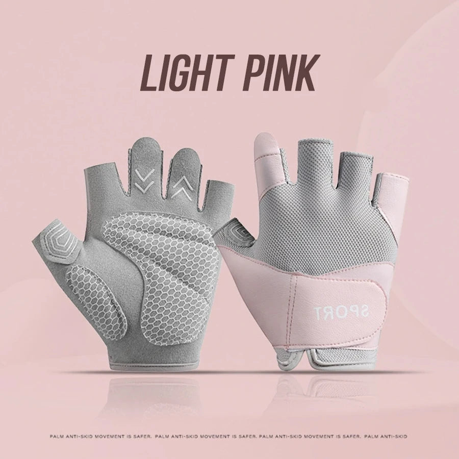 Fitness gloves - anti-slip, anti-curl, semi-fingered wrist guards for bar exercises, sports, cycling, yoga, outdoor activities. - Sun Studio