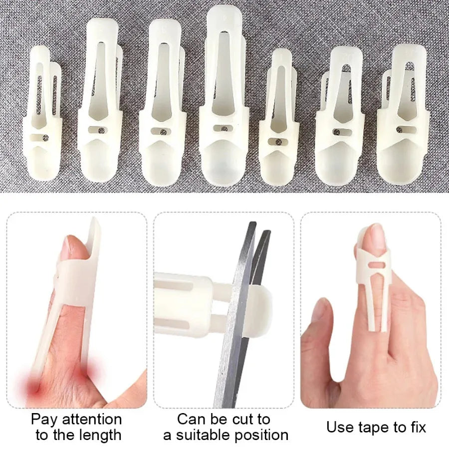 1x Finger Splints Mallet Brace Plastic Finger Support Immobilizer Joint Protection Holder Injury Mallet Sports Finger Protector - Sun Studio