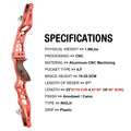 Topoint UNISON 21in/23/25in Recurve bow Riser ILF Aluminum Alloy Bow Handle RH/LH Archery Hunting Competition Professional bow - Sun Studio