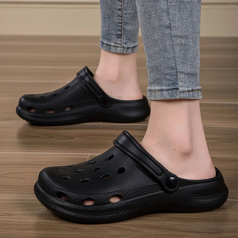 2026Summer Men Clogs Sandals Men's and Women's Leisure Slippers Beach Slides Home Garden Shoes Outdoor Sandals Plus Size46 47 48 - Sun Studio
