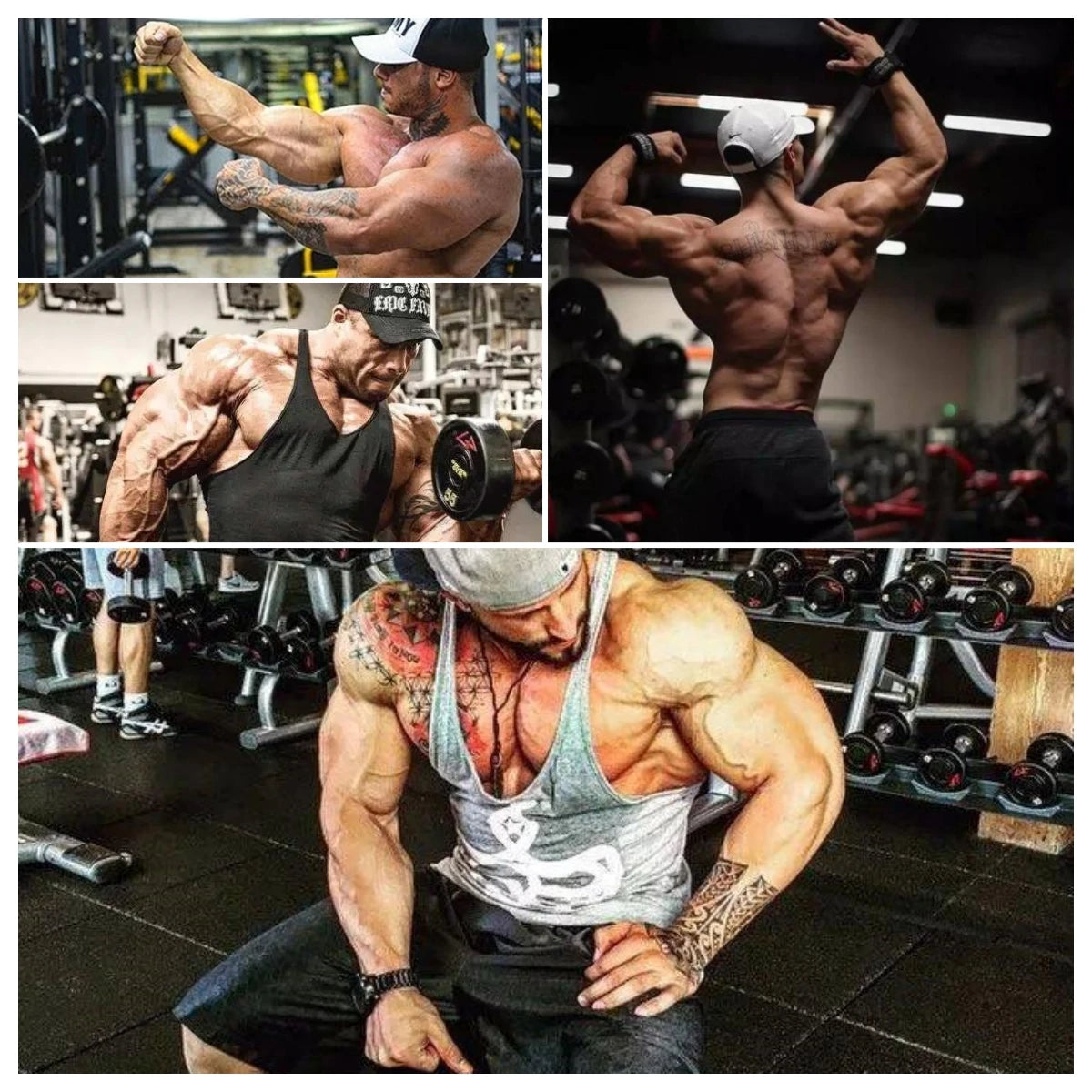 Strength Printed Men's Stringer Vest - Cotton Breathable Y - Fitness Back Fitness Wear, Intensive Training and Fitness Style - Sun Studio
