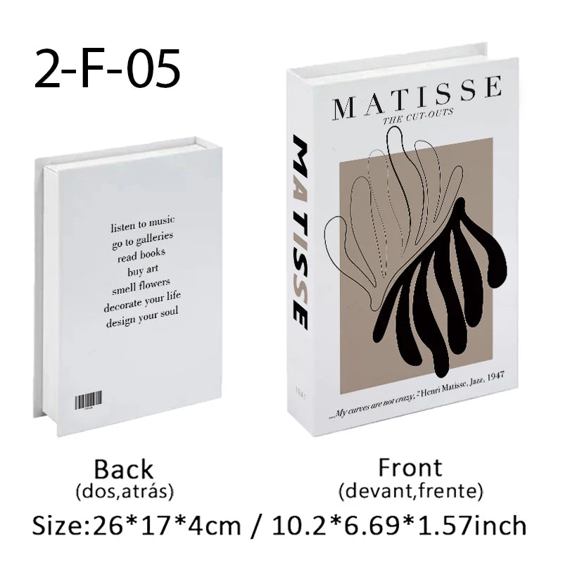 Matisse Fake Books Für Dekoration Aufbewahrungsbox Abstrakte Kaffeetisch Bücher Luxus Schlafzimmer Dekorative Bücher Bauhaus Boho Wohnkultur