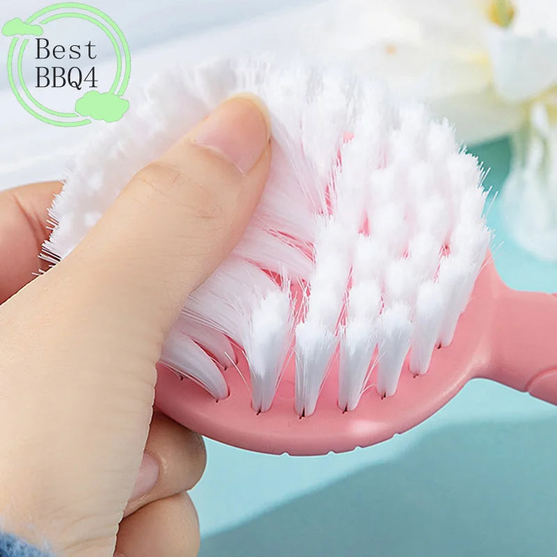 (BBQ4)2Pcs/Set Cute Kids Baby Small Hair Brush and Comb Set for Newborns & Toddlers Baby Brush Soft Bristles Baby Hair Care Gift - Sun Studio