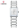 CHENXI 104A Top Brand Luxury Couple Watch Men's and Women's Imitation Ceramic Strap Exquisite Date Watches relojes para damas - Sun Studio