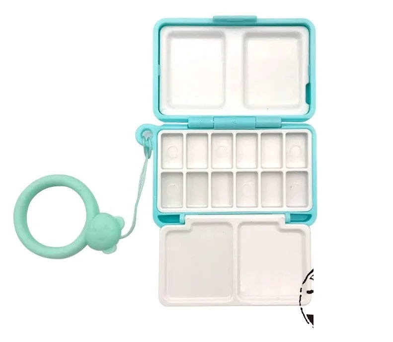 Empty Folding Watercolor Paint Boxes Artist Portable Travel with Bucket acuarela Dispenser palette Art Supplies - Sun Studio