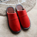 Classic PU Leather Slippers Male Indoor Unisex Shoes Men 2024 Fashion Man Leather Shoes Home Slippers Waterproof Man House Shoes - Sun Studio