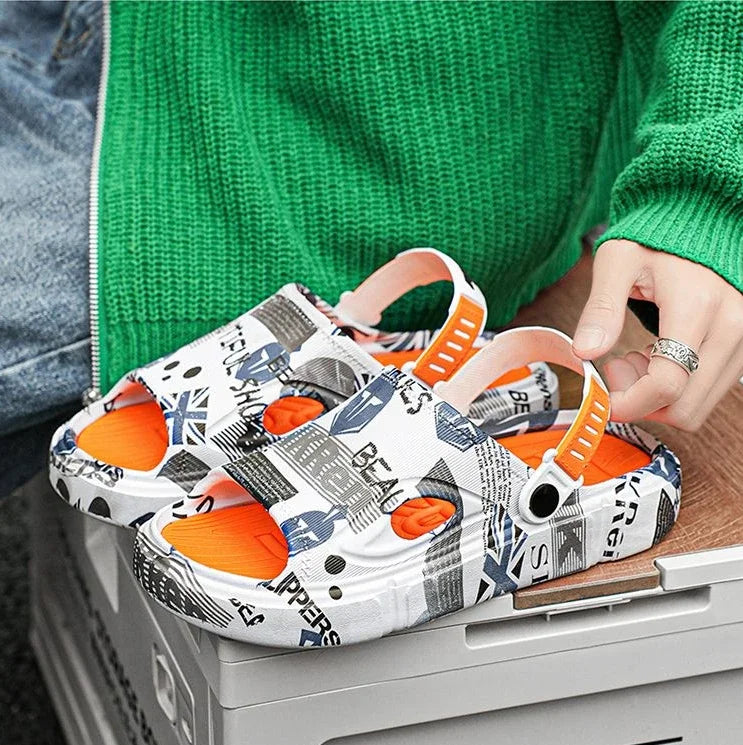 Soft Men's Shoe Eva Outdoor Sabot Male Slipper Fun Designer Luxury Low Price 2025 Fashion Comfortable High Quality Pvc Slides - Sun Studio