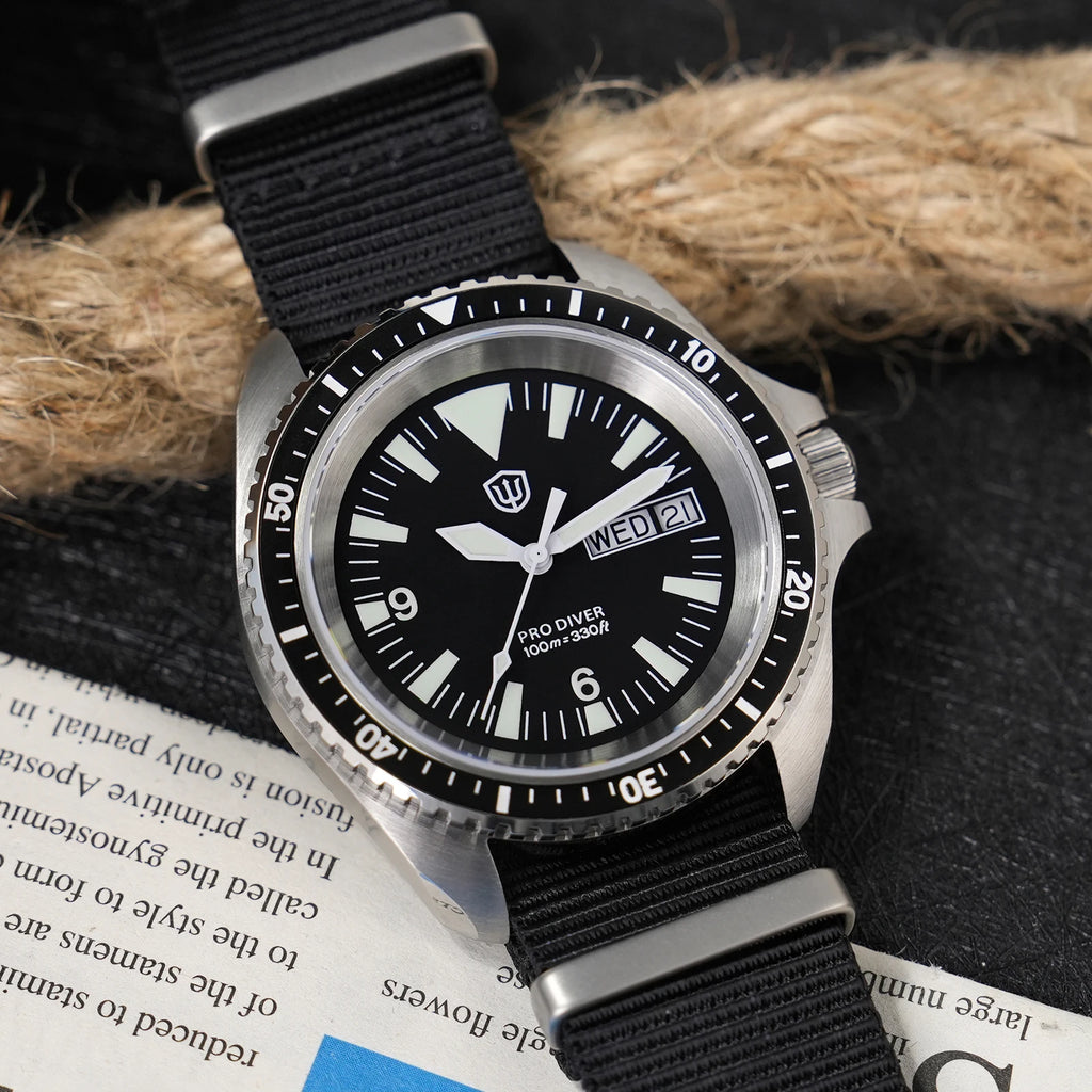 Watchdives WD1980 V3 Luxury Watch VH31 Scanning Quartz Movement AR Coating Sapphire Glass 10Bar Waterproof Men's Watches - Sun Studio