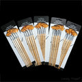 5/15/25pcs Fan Paint Brushes, Oil Acrylic Paint Brushes Nylon Hair Watercolor Fan Artist Brushes for Acrylic Watercolor Painting - Sun Studio