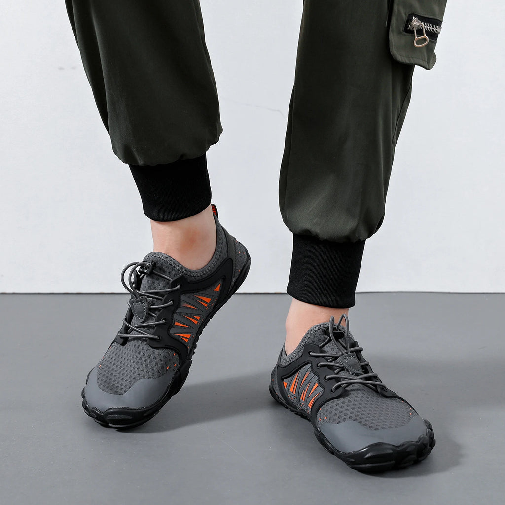 Wide Barefoot Shoes for Womens Mens Outdoor Running Zero Drop Casual Sneaker Minimalist Shoes - Sun Studio