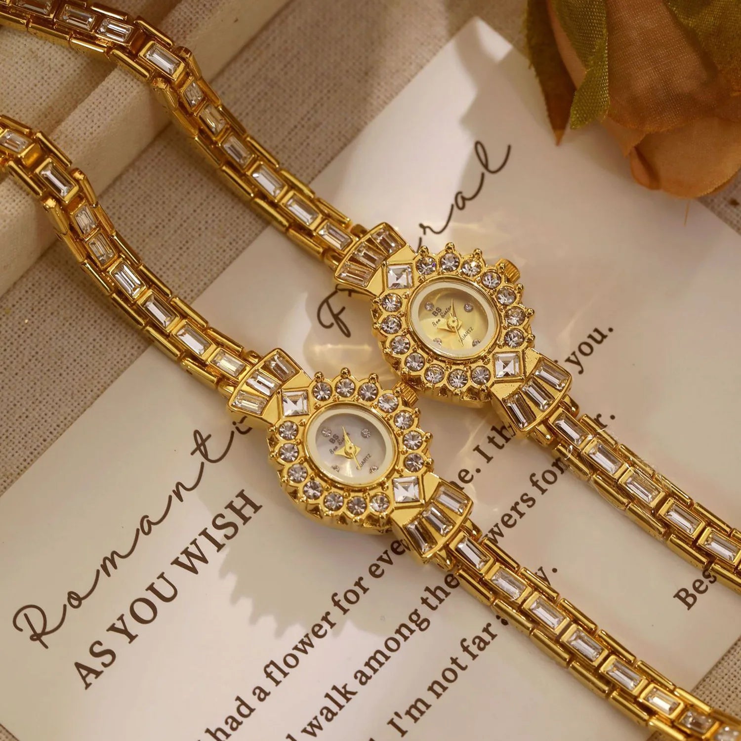 Luxury Watches For Women High Quality Diamond Dial Oval Quartz Ladies Watch Elegant Retro Rhinestone Bracelet Female Wristwatch - Sun Studio