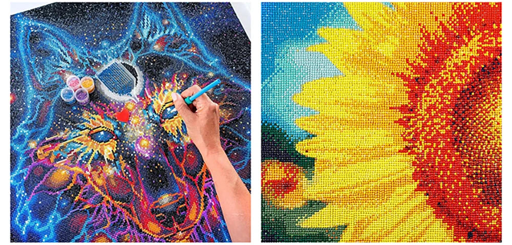 Fairy Dust AB Cartoon Grandpa and Grandma 5D DIY Diamond Painting Cross Stitch Art Mosaic Full Embroidery Home Decor Kids Gift - Sun Studio