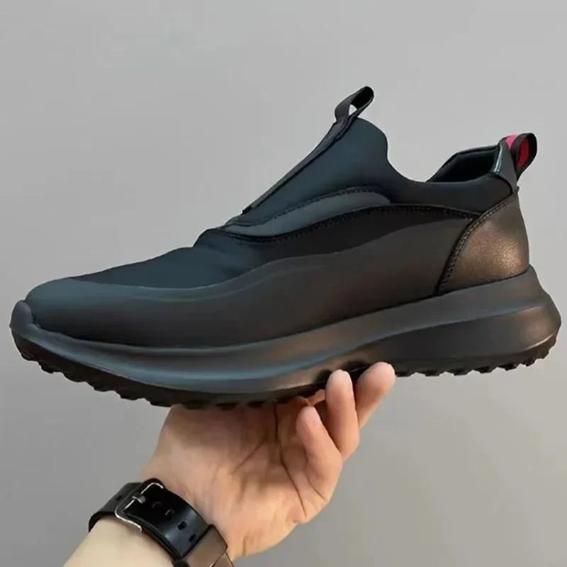 Luxury 2024 New Black Series Casual Shoes for Men's Low Top Comfortable Soft Running and Sports Shoes Zapatillas deportivas - Sun Studio