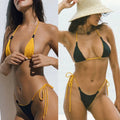 Bikini 2024 Women Bandage Bikini Set String Swimsuit Women Summer Bathing Suit Sexy Biquini Micro Thongs Beach Wear - Sun Studio