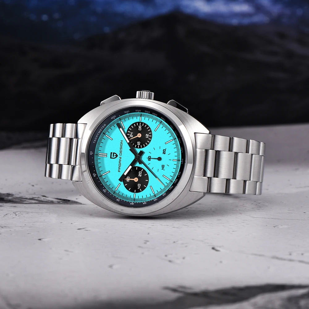 PAGANI DESIGN Panda Men's Watches 2025 Top Luxury Quartz Watch For Men Chronograph Wristwatches AR Sapphire Waterproof Luminous - Sun Studio